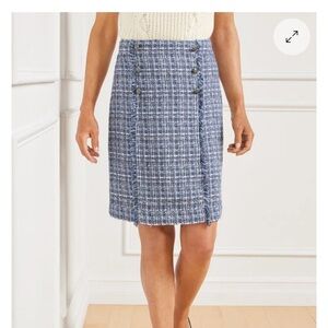 Talbots Americana Tweed A-Line Skirt